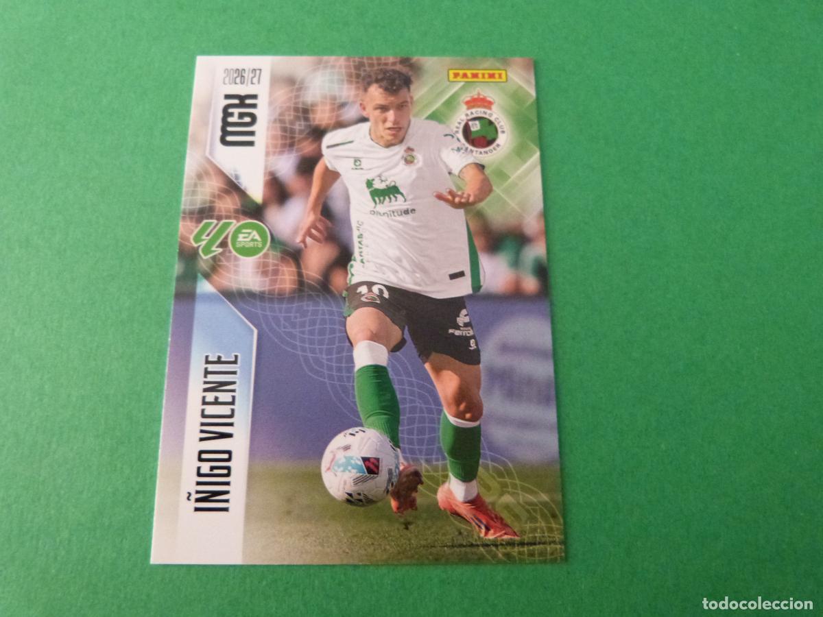 Cromos de f&uacute;tbol: TRADING CARD FUTBOL I&Ntilde;IGO VICENTE RACING SANTANDER N&ordm; 288 LIGA MEGACRACKS 2026-2027/26-27 PANINI