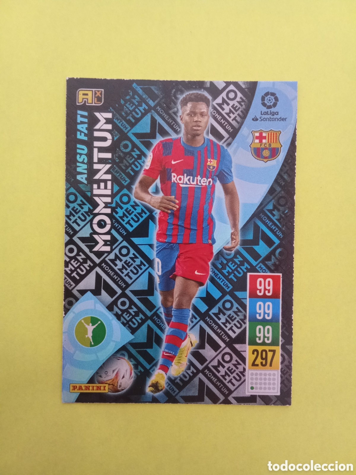 Cromos de f&uacute;tbol: MOMENTUN ANSU FATI BARCELONA ADRENALYN 21-22 VER FOTOS