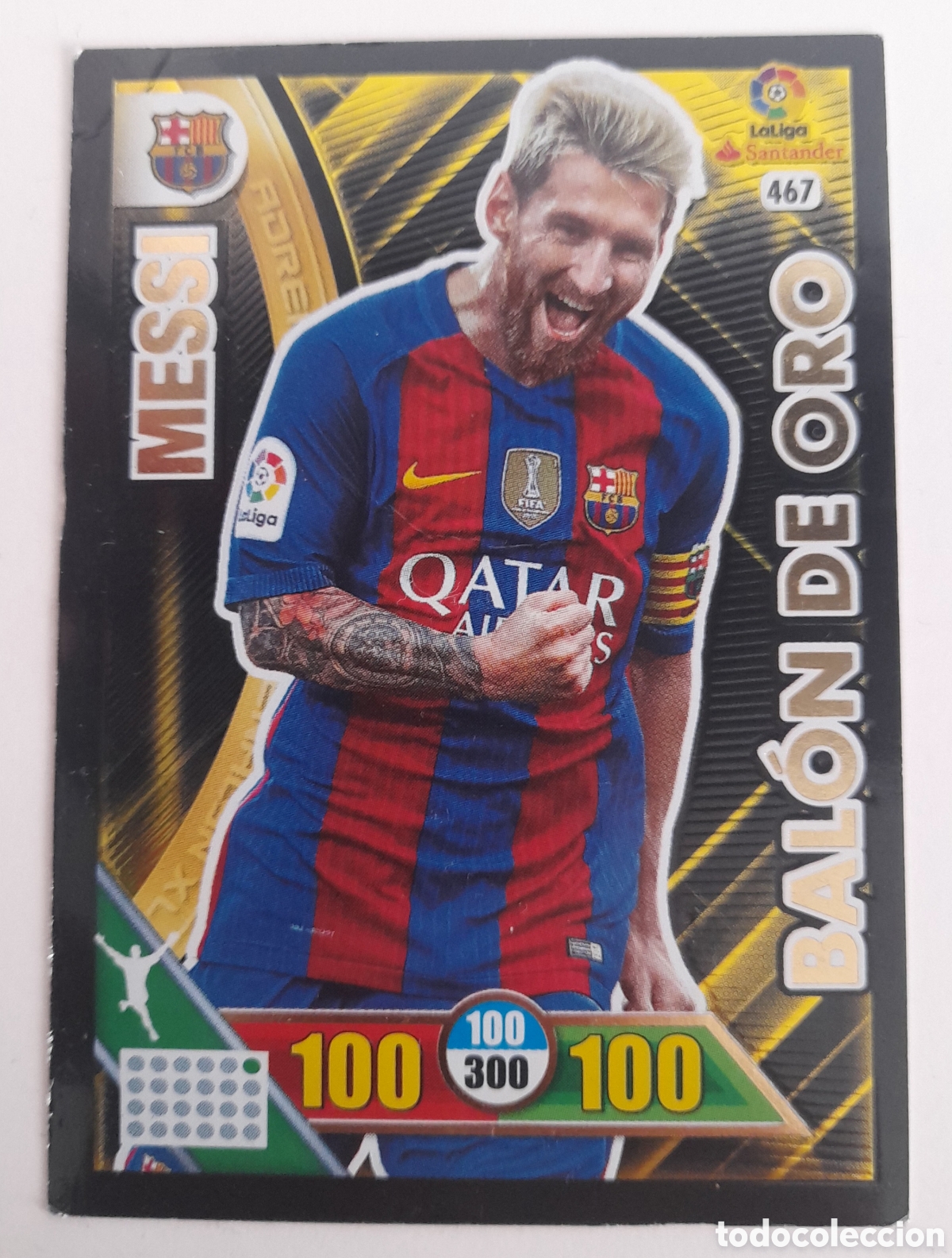 Football Stickers: Messi balon de oro 2016-2017