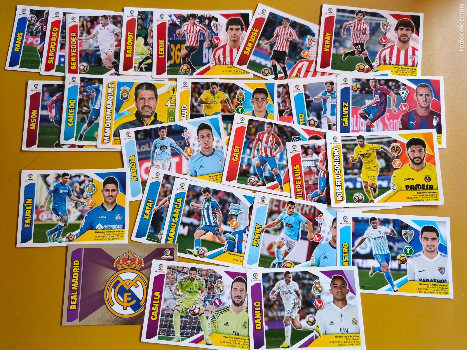 Figurine di Calcio: liga 2017 18, contiene 32 cromos