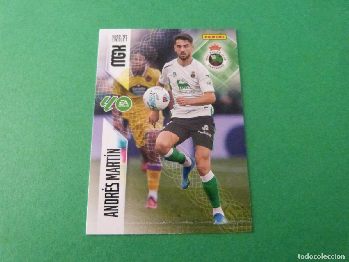 Football Stickers: TRADING CARD FUTBOL ANDRES MARTIN RACING SANTANDER N&ordm; 285 LIGA MEGACRACKS 2026-2027/26-27 PANINI