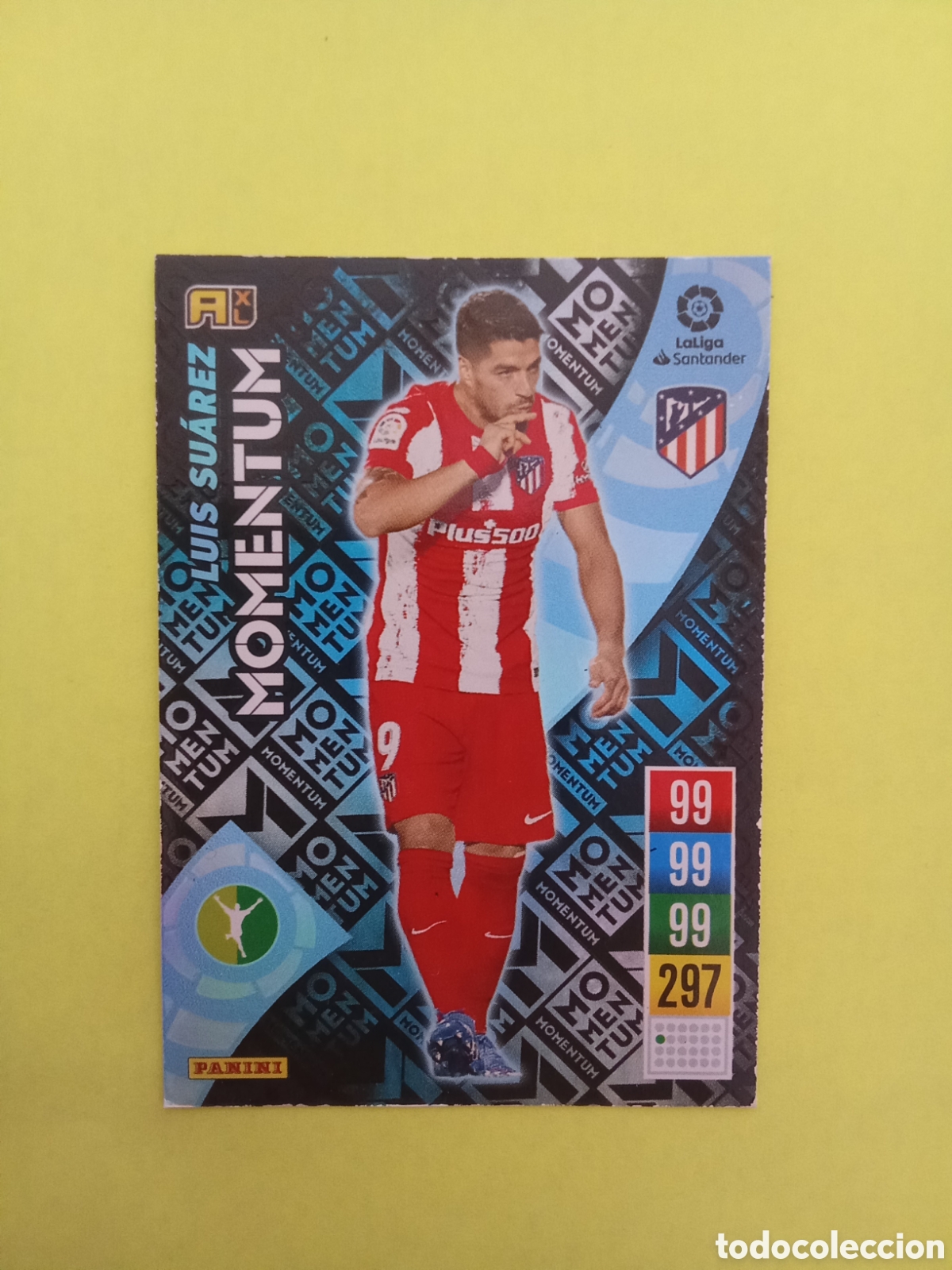 Fu&szlig;ball-Sticker: MOMENTUN LUIS SUAREZ ATLETICO DE MADRID ADRENALYN 21-22 VER FOTOS