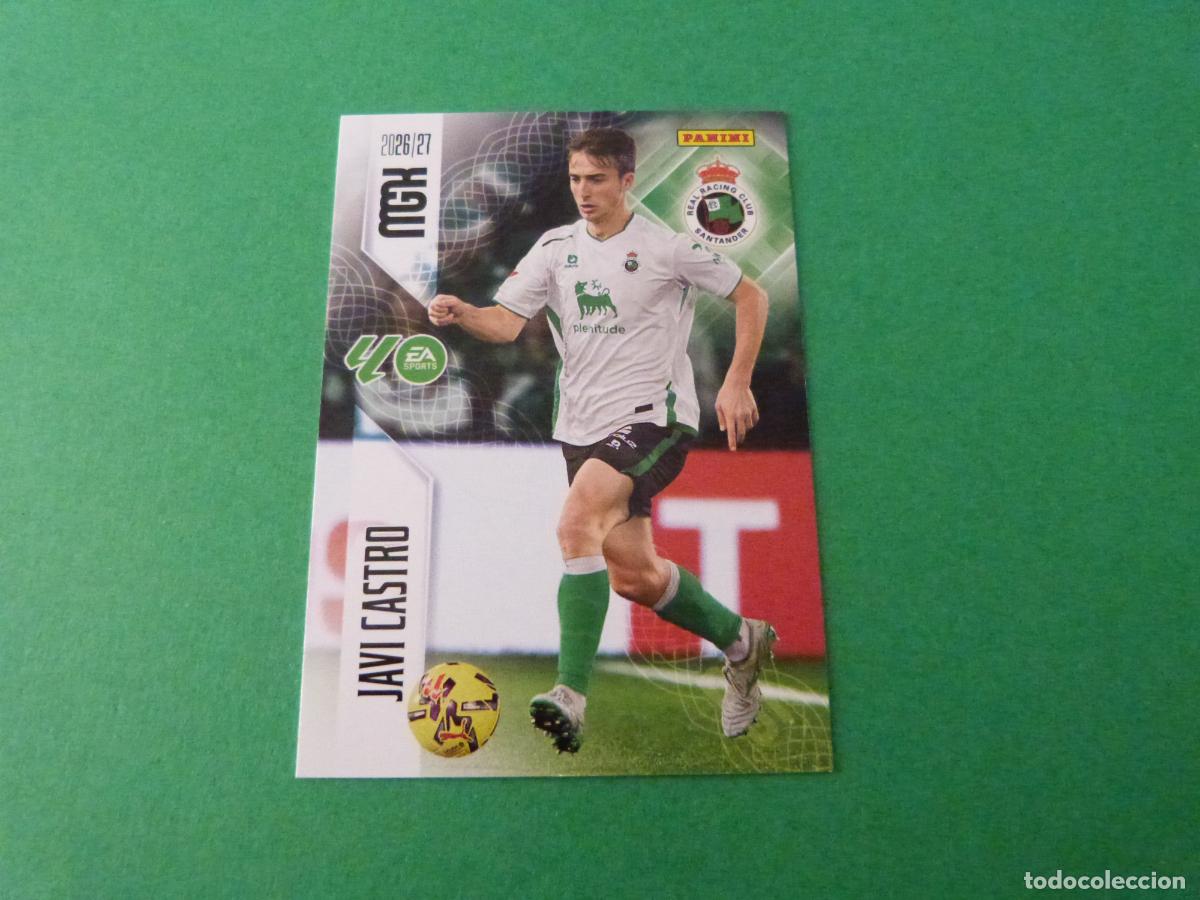 Cromos de f&uacute;tbol: TRADING CARD FUTBOL JAVI CASTRO RACING SANTANDER N&ordm; 277 LIGA MEGACRACKS 2026-2027/26-27 PANINI