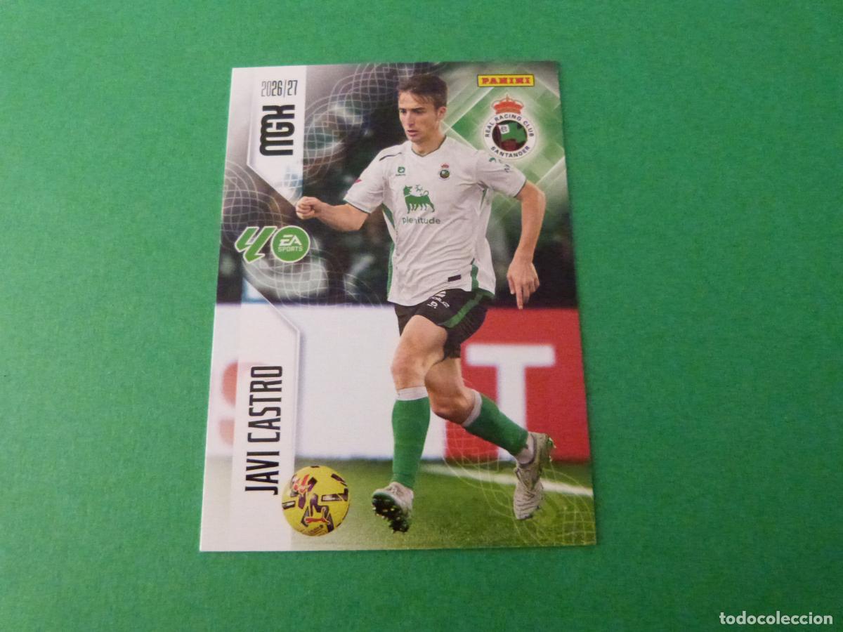 Cromos de f&uacute;tbol: TRADING CARD FUTBOL JAVI CASTRO RACING SANTANDER N&ordm; 277 LIGA MEGACRACKS 2026-2027/26-27 PANINI