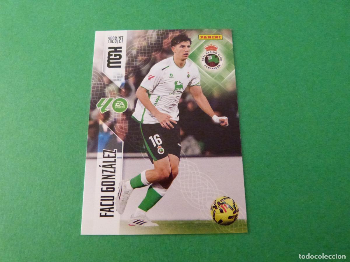 Cromos de f&uacute;tbol: TRADING CARD FUTBOL FACU GONZALEZ RACING SANTANDER N&ordm; 276 LIGA MEGACRACKS 2026-2027/26-27 PANINI