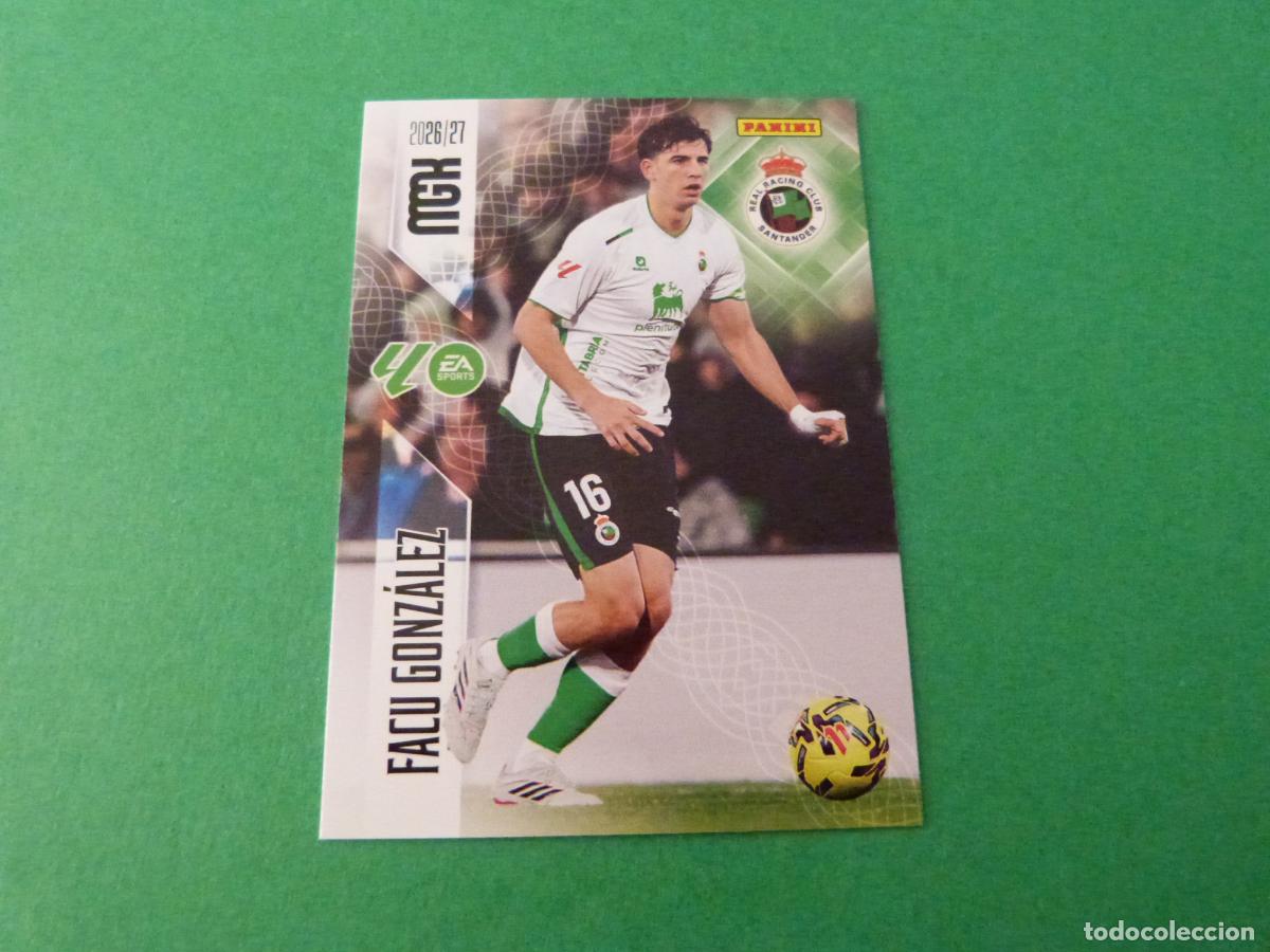Cromos de f&uacute;tbol: TRADING CARD FUTBOL FACU GONZALEZ RACING SANTANDER N&ordm; 276 LIGA MEGACRACKS 2026-2027/26-27 PANINI