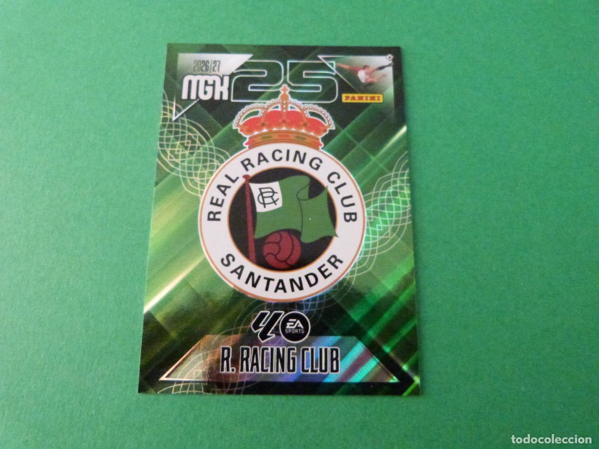Cromos de f&uacute;tbol: TRADING CARD FUTBOL ESCUDO RACING SANTANDER N&ordm; 271 LIGA MEGACRACKS 2026-2027/26-27 PANINI
