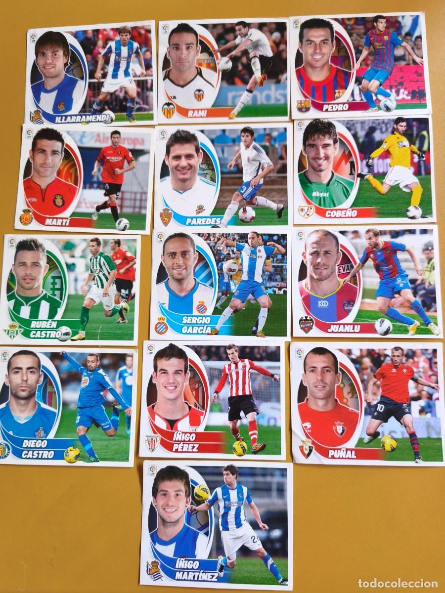 Cromos de f&uacute;tbol: liga 2012 13, contiene 13 cromos