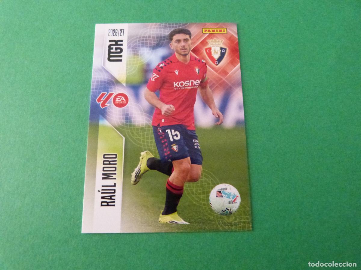 Cromos de f&uacute;tbol: TRADING CARD FUTBOL RAUL MORO AT. OSASUNA N&ordm; 267 LIGA MEGACRACKS 2026-2027/26-27 PANINI