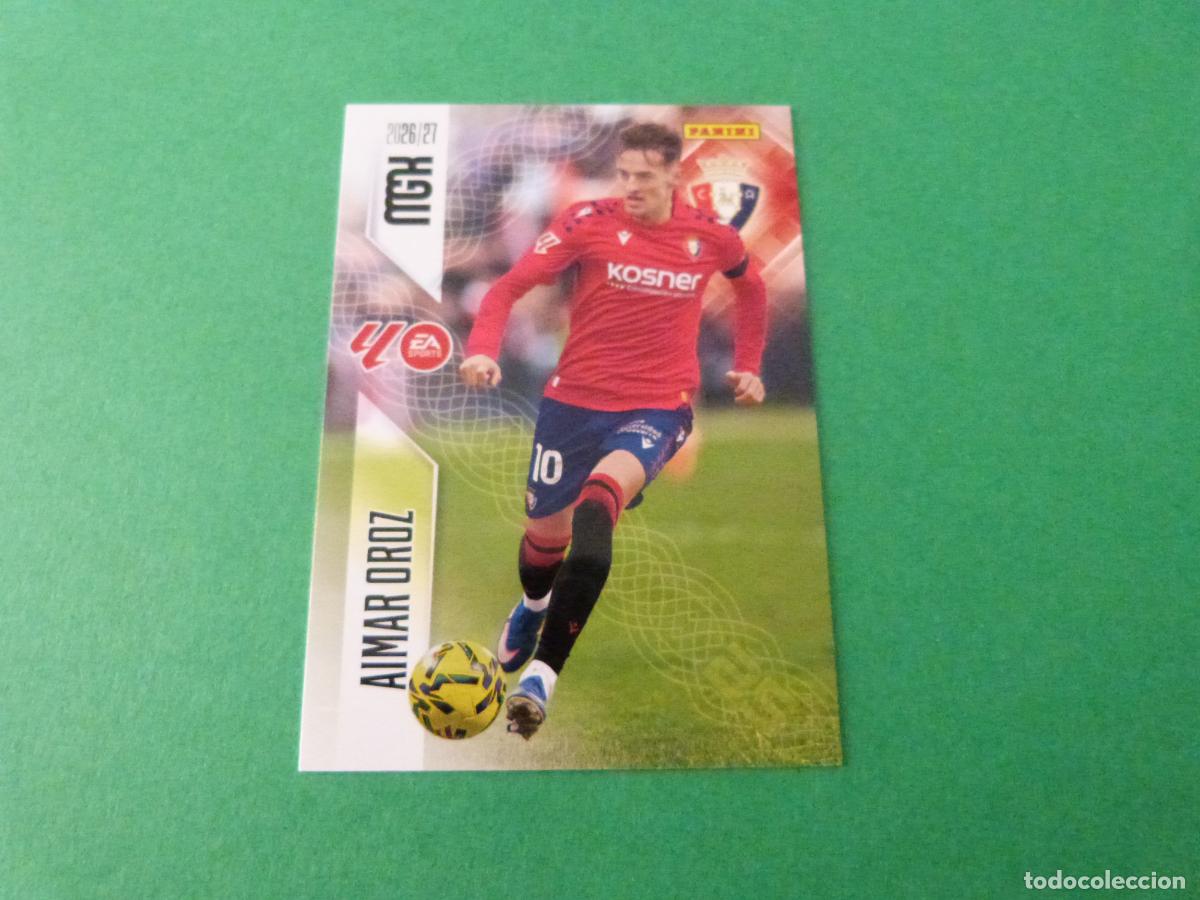 Cromos de f&uacute;tbol: TRADING CARD FUTBOL AIMAR OROZ AT. OSASUNA N&ordm; 266 LIGA MEGACRACKS 2026-2027/26-27 PANINI