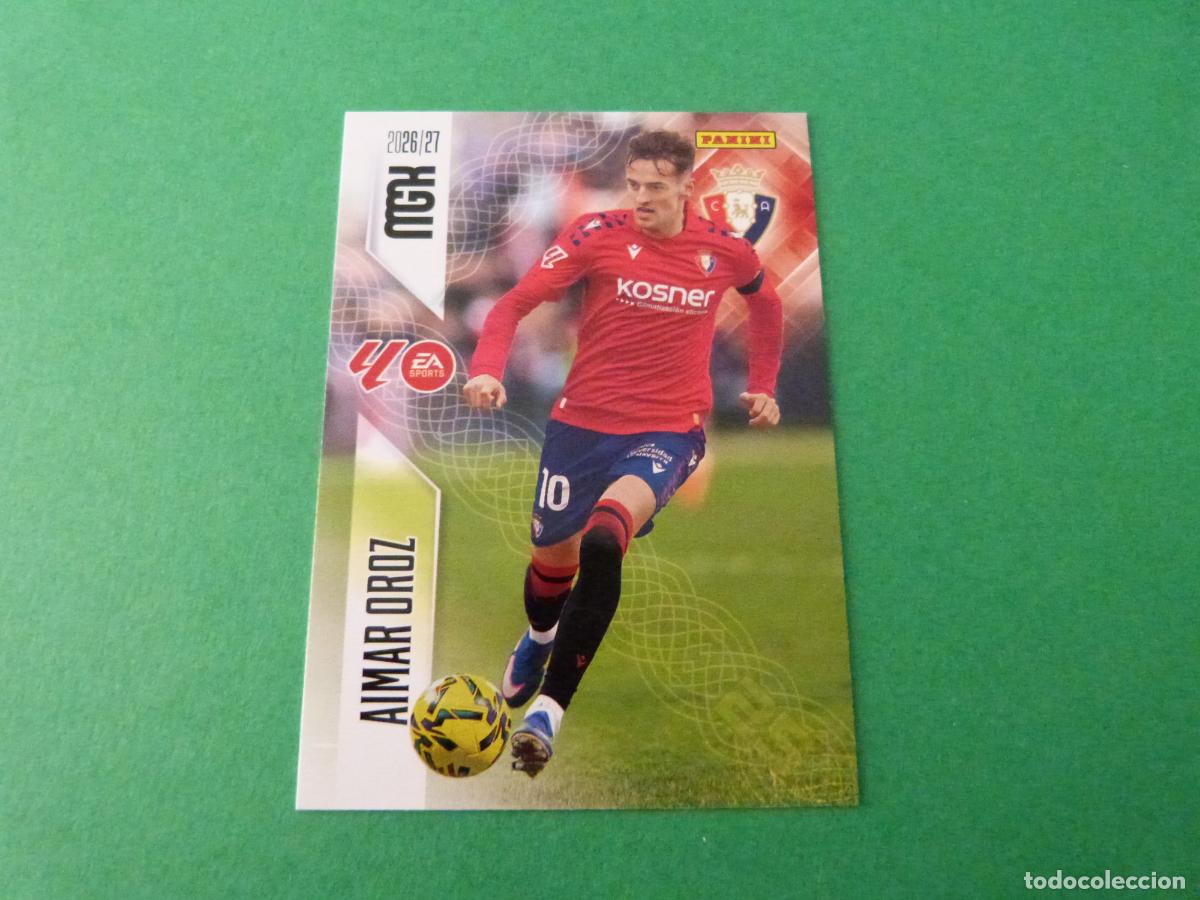 Cromos de f&uacute;tbol: TRADING CARD FUTBOL AIMAR OROZ AT. OSASUNA N&ordm; 266 LIGA MEGACRACKS 2026-2027/26-27 PANINI