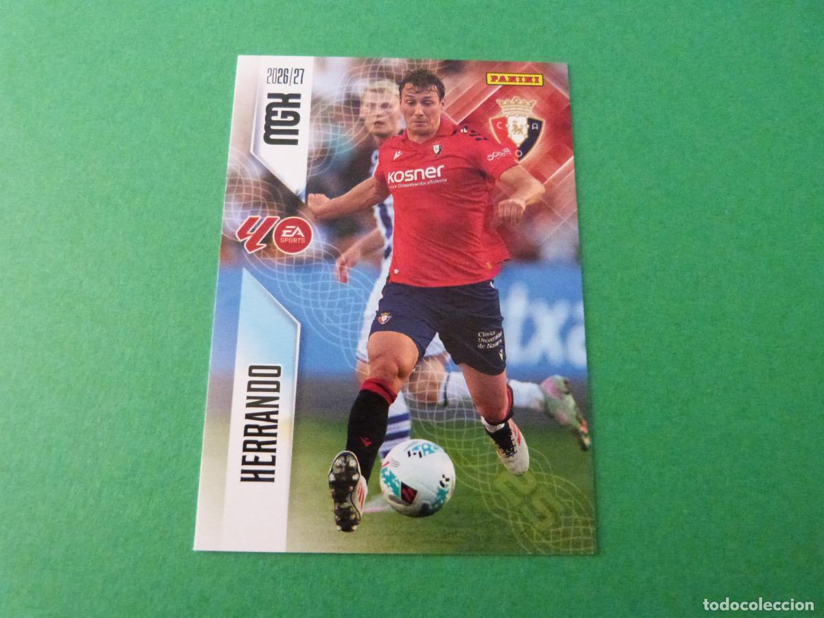 Cromos de f&uacute;tbol: TRADING CARD FUTBOL HERRANDO AT. OSASUNA N&ordm; 259 LIGA MEGACRACKS 2026-2027/26-27 PANINI