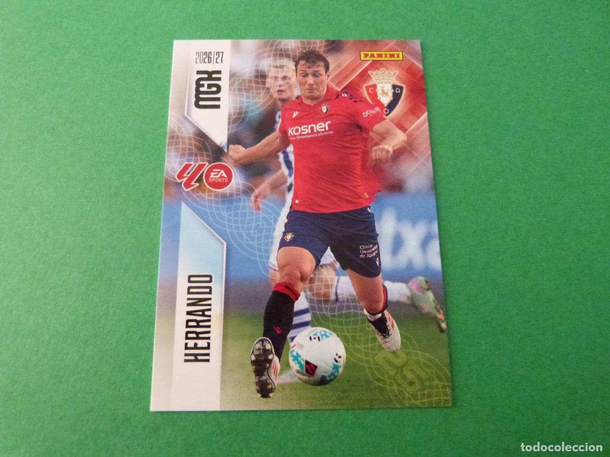 Cromos de f&uacute;tbol: TRADING CARD FUTBOL HERRANDO AT. OSASUNA N&ordm; 259 LIGA MEGACRACKS 2026-2027/26-27 PANINI