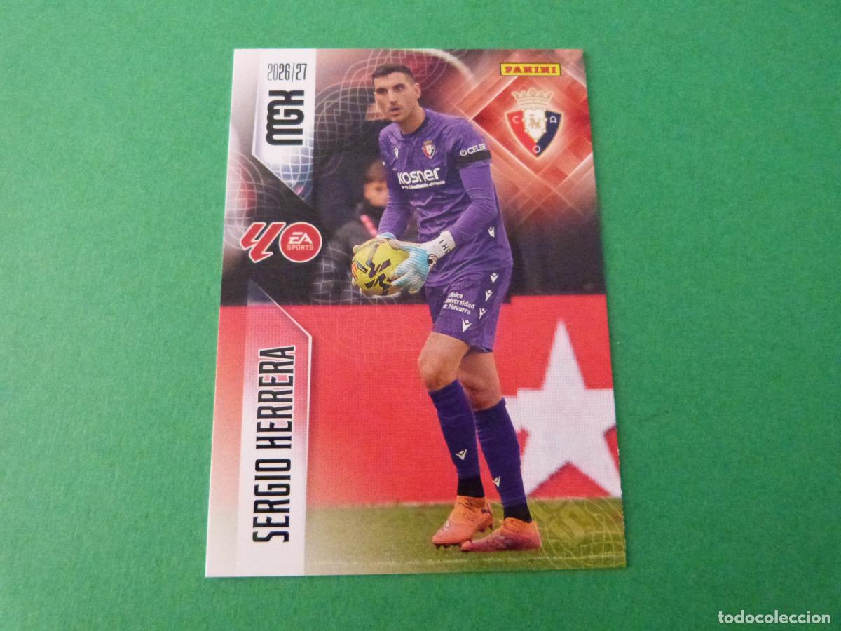 Cromos de f&uacute;tbol: TRADING CARD FUTBOL SERGIO HERRERA AT. OSASUNA N&ordm; 254 LIGA MEGACRACKS 2026-2027/26-27 PANINI