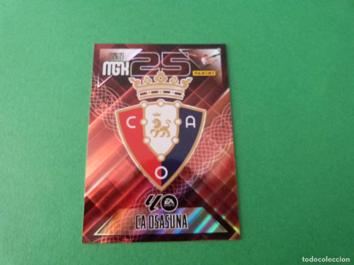 Cromos de f&uacute;tbol: TRADING CARD FUTBOL ESCUDO AT. OSASUNA N&ordm; 253 LIGA MEGACRACKS 2026-2027/26-27 PANINI