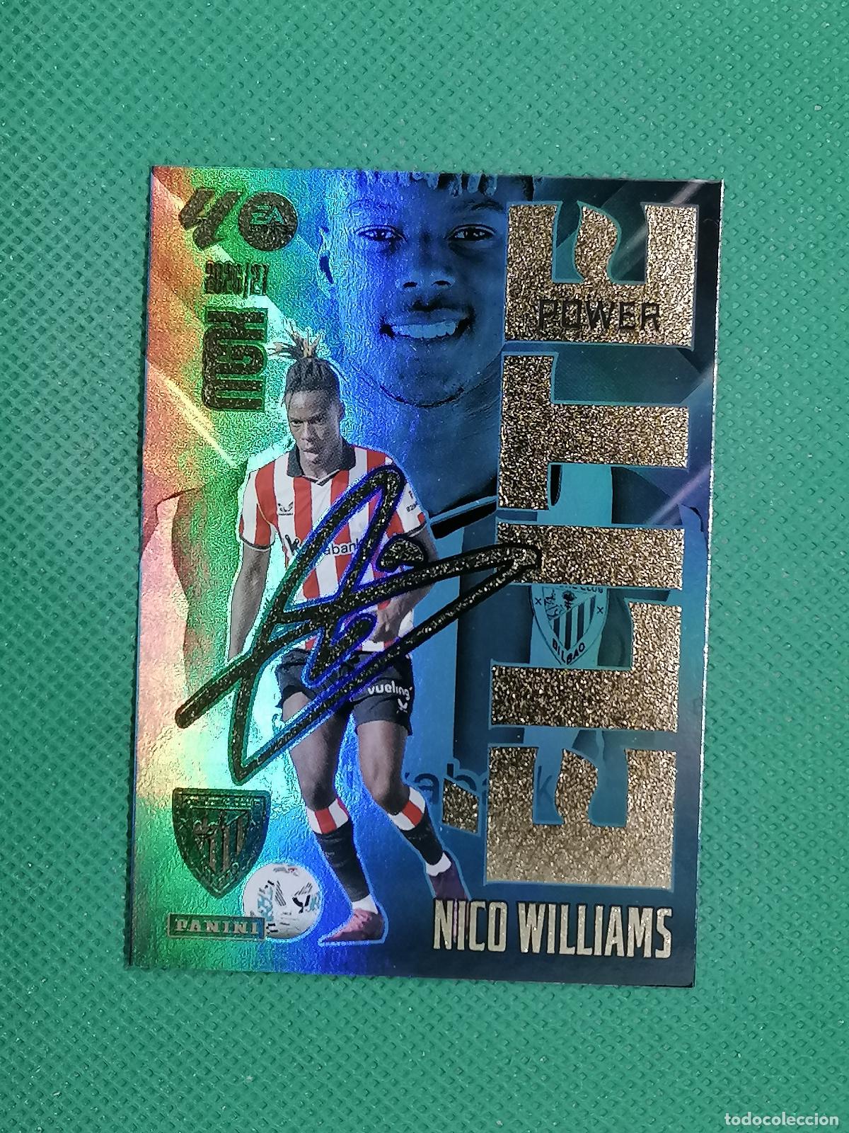 Cromos de f&uacute;tbol: 12 P 12P NICO WILLIAMS ATHLETIC BILBAO ELITE POWER ⚽ MEGACRACKS LIGA 2026 2027 26 27 ⚽