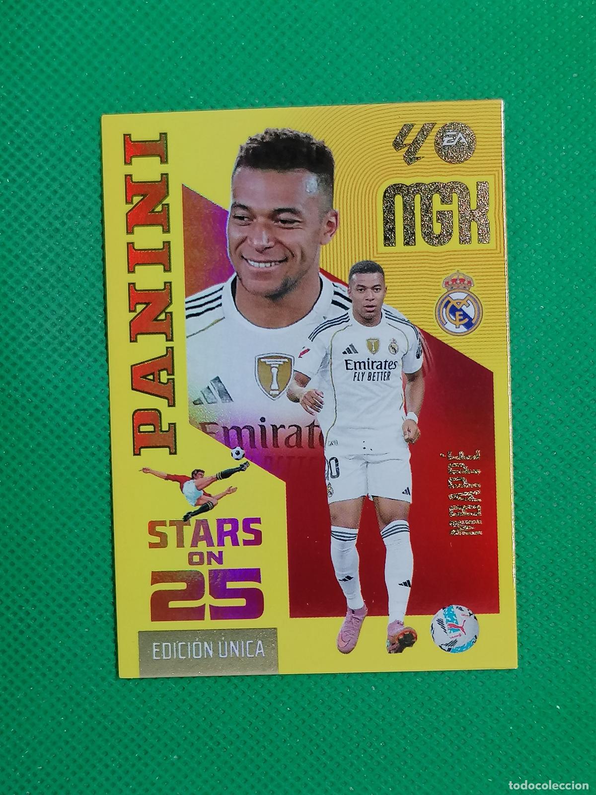 Cromos de f&uacute;tbol: 450 MBAPPE REAL MADRID STARS ON 25 EDICION UNICA ⚽ MEGACRACKS LIGA 2026 2027 26 27 ⚽