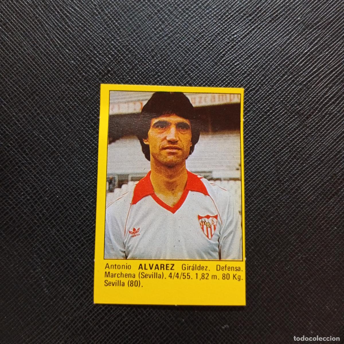 Cromos de f&uacute;tbol: ALVAREZ SEVILLA CROMO SUPER ROLLAN 1984 CROMO FUTBOL LIGA 84 - DESPEGADO - A149 PG17
