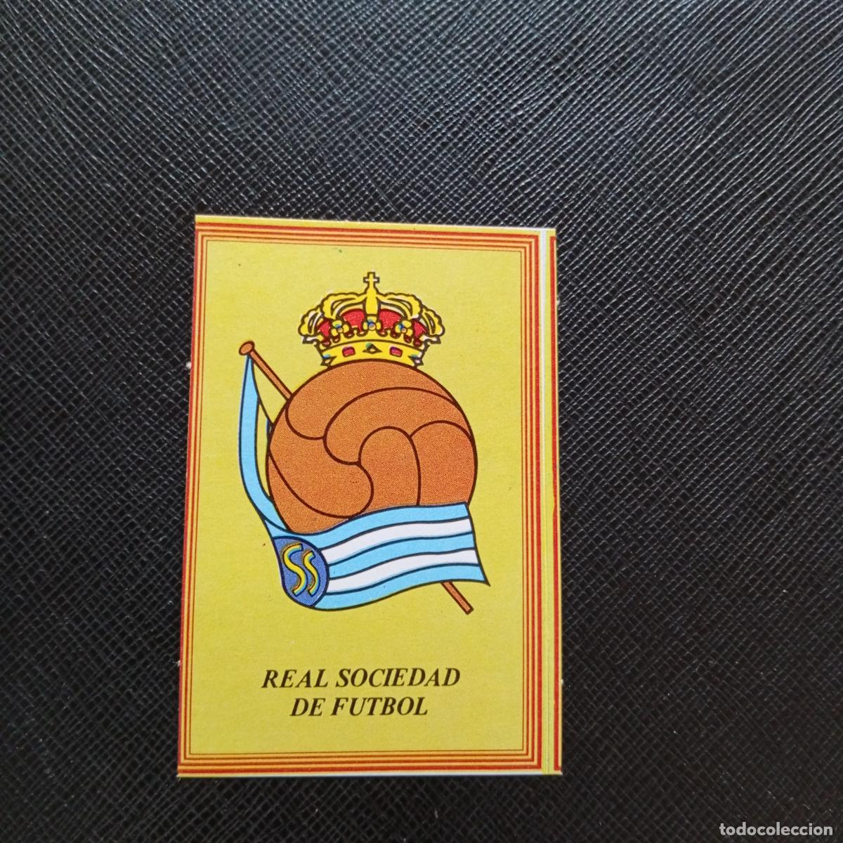 Cromos de f&uacute;tbol: ESCUDO REAL SOCIEDAD CROMO SUPER ROLLAN 1984 CROMO FUTBOL LIGA 84 - DESPEGADO - A149 PG18