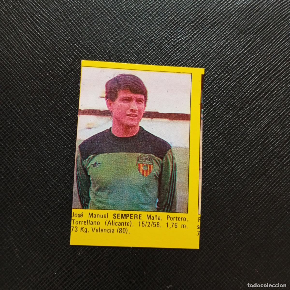 Cromos de f&uacute;tbol: SEMPERE VALENCIA CROMO SUPER ROLLAN 1984 CROMO FUTBOL LIGA 84 - DESPEGADO - A149 PG19
