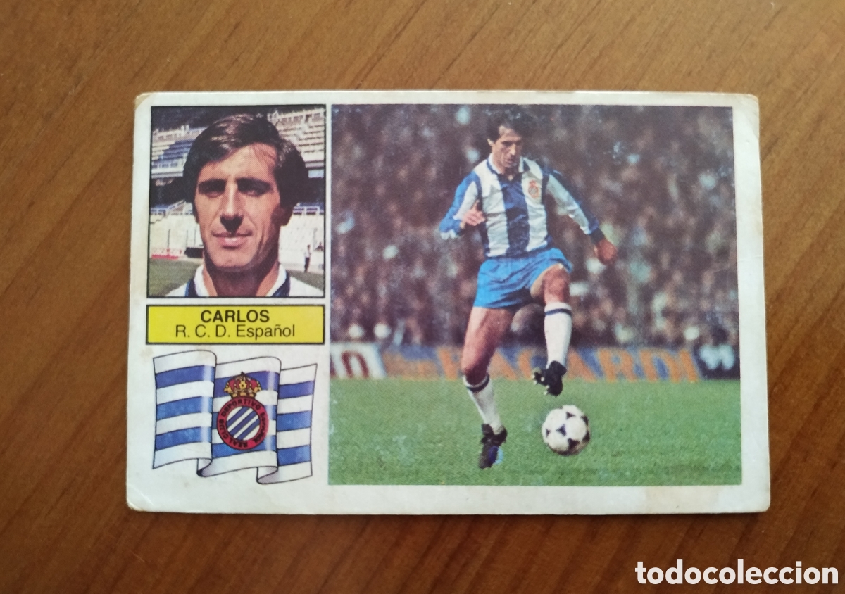 Cromos de f&uacute;tbol: CROMO CARLOS R. C. D. ESPA&Ntilde;OL LIGA ESTE 1982 1983 82 83 DESPEGADO RECUPERADO DEL ALBUM