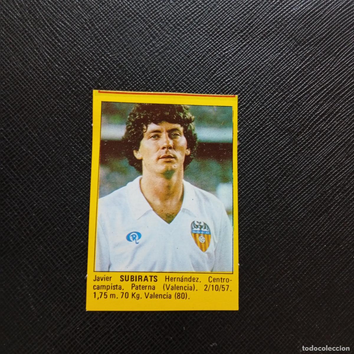 Cromos de f&uacute;tbol: SUBIRATS VALENCIA CROMO SUPER ROLLAN 1984 CROMO FUTBOL LIGA 84 - DESPEGADO - A149 PG20