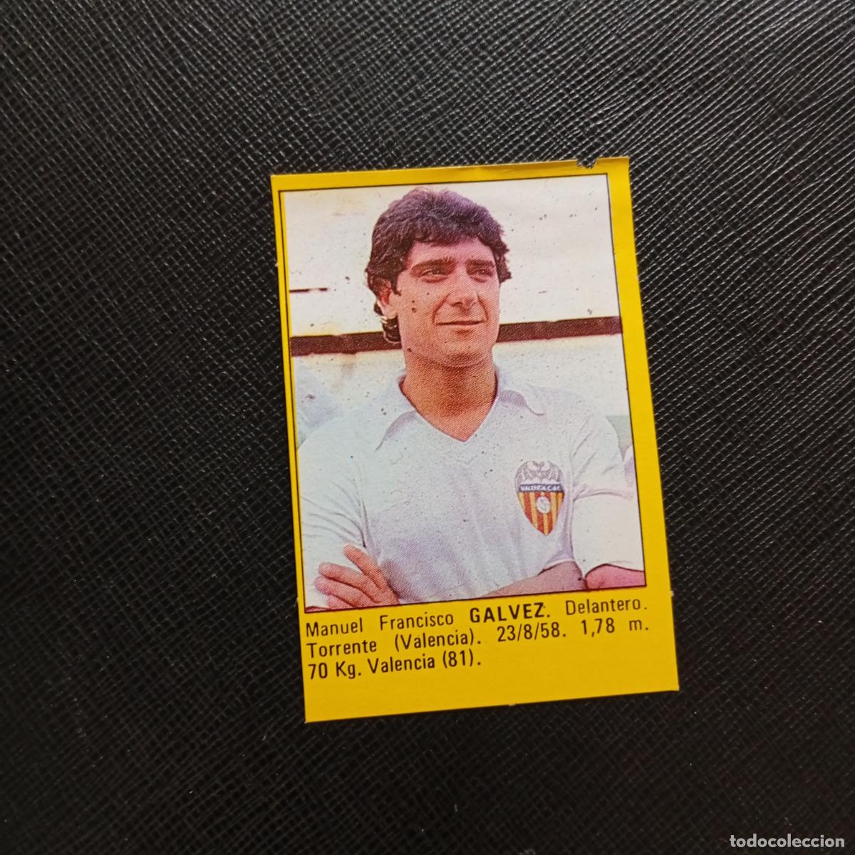 Cromos de f&uacute;tbol: GALVEZ VALENCIA CROMO SUPER ROLLAN 1984 CROMO FUTBOL LIGA 84 - DESPEGADO - A149 PG20