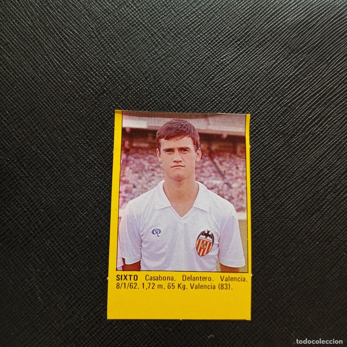 Cromos de f&uacute;tbol: SIXTO VALENCIA CROMO SUPER ROLLAN 1984 CROMO FUTBOL LIGA 84 - DESPEGADO - A149 PG20