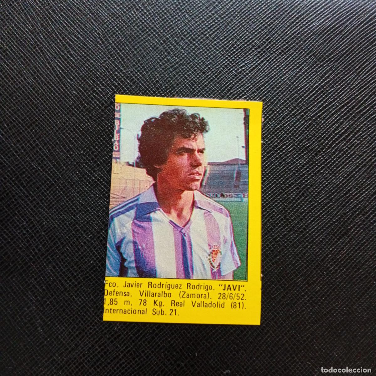 Cromos de f&uacute;tbol: JAVI VALLADOLID CROMO SUPER ROLLAN 1984 CROMO FUTBOL LIGA 84 - DESPEGADO - A149 PG20