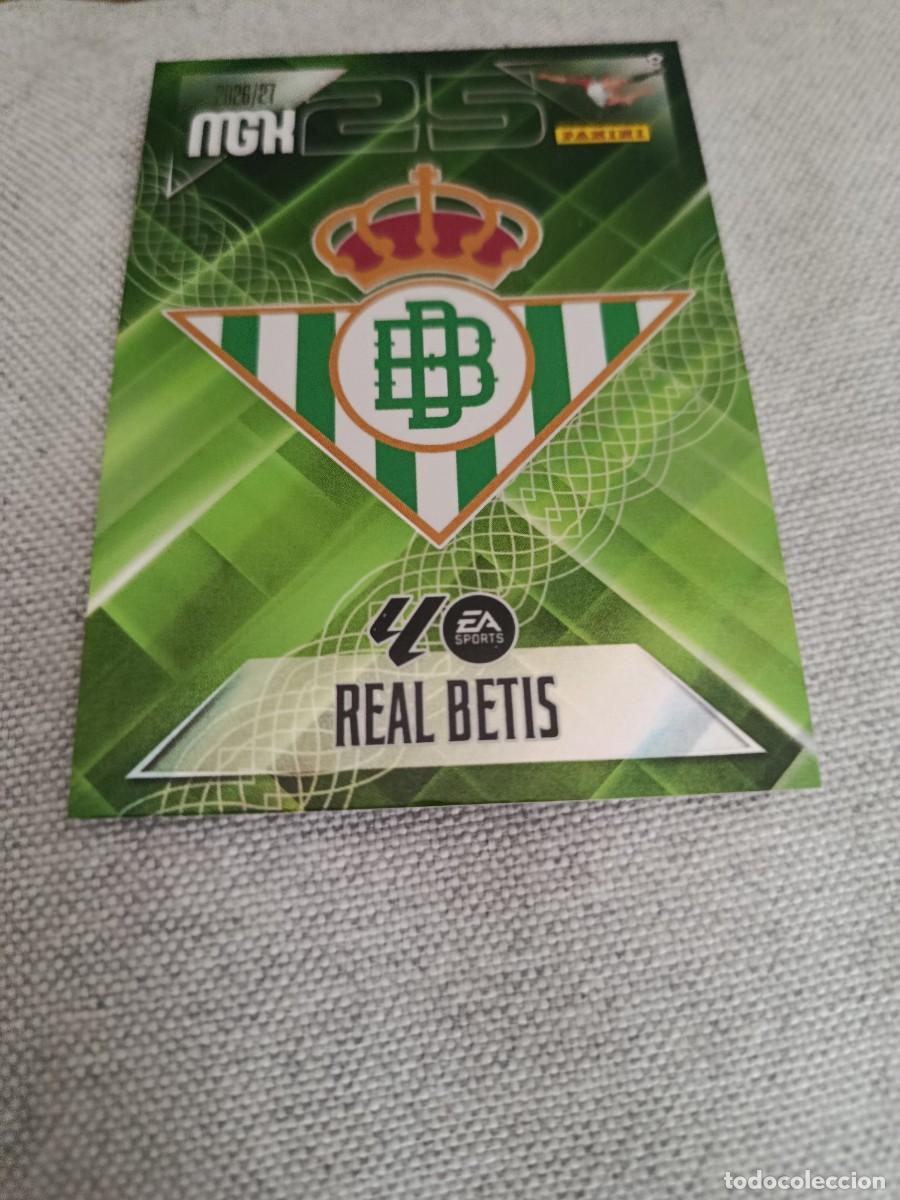 Cromos de f&uacute;tbol: Megacracks 26/27. 91- Escudo. Real Betis.