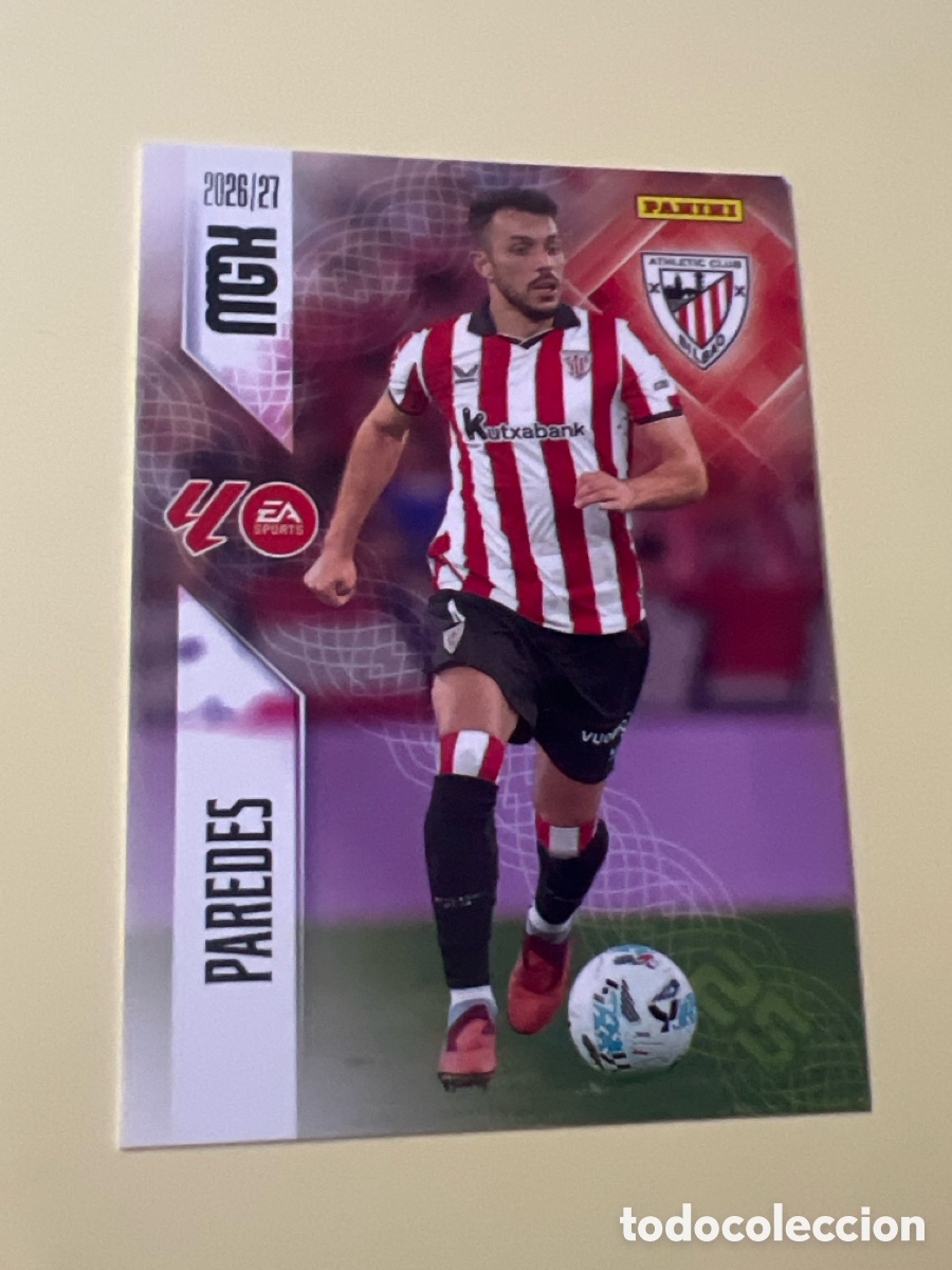 Cartes &agrave; collectionner de Football: C3199. 42 PAREDES ATHLETIC DE BILBAO MEGACRACKS MGK 26 27 PANINI 2026 2027