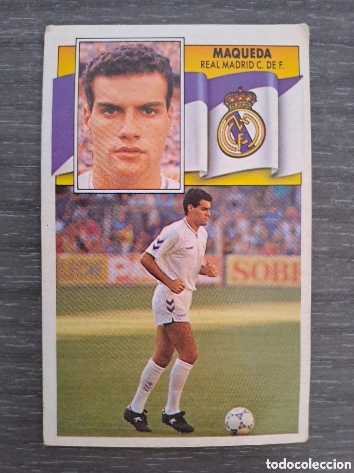 Cartes &agrave; collectionner de Football: ⚽ MAQUEDA &mdash; REAL MADRID &mdash; COLOCA N&ordm; 216 &mdash; LIGA 90-91 &mdash; EDICIONES ESTE