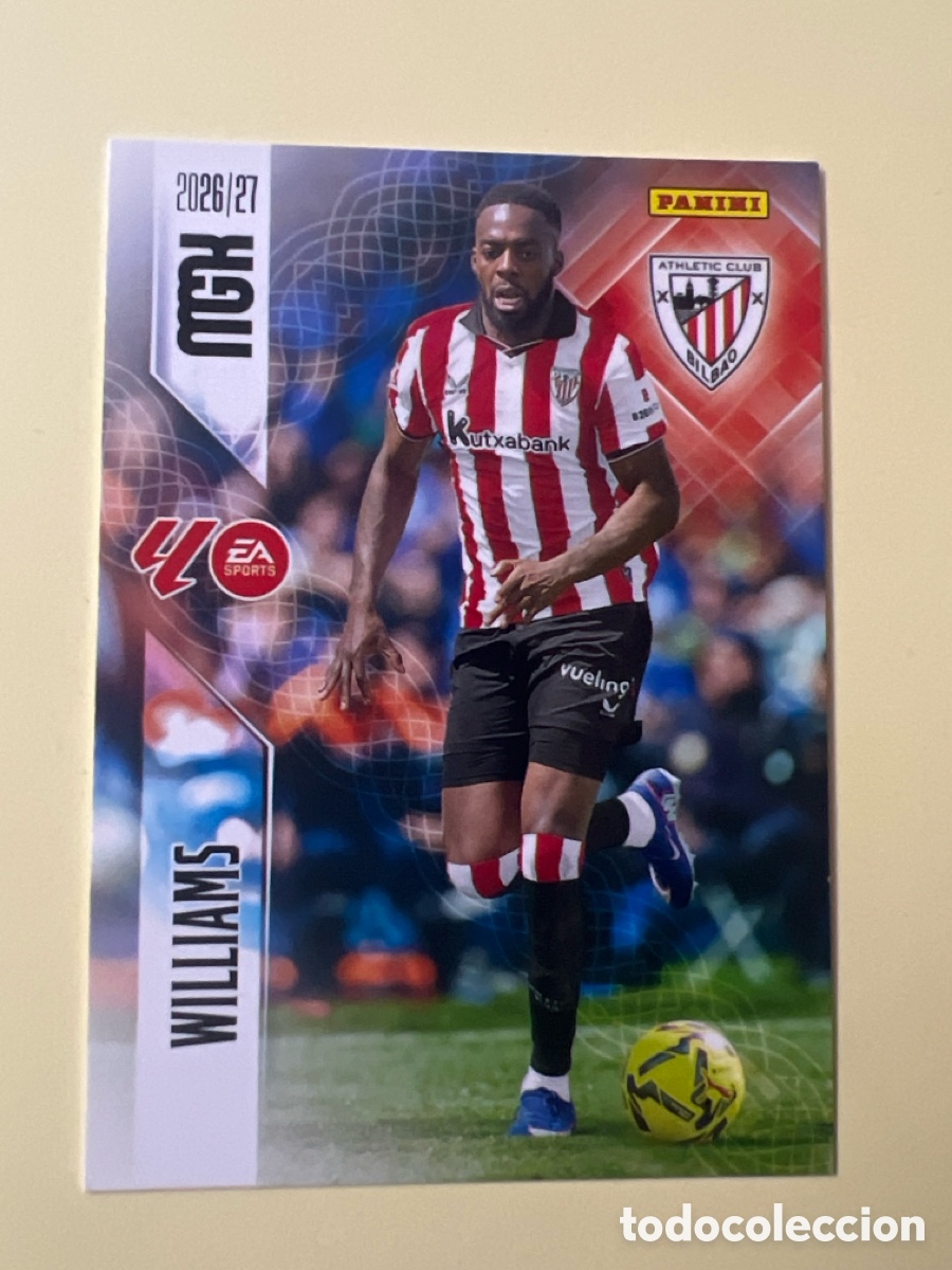 Fu&szlig;ball-Sticker: C3204. 52 WILLIAMS ATHLETIC DE BILBAO FICHAS ALBUM MEGACRACKS 2026 2027 MGK 26 27