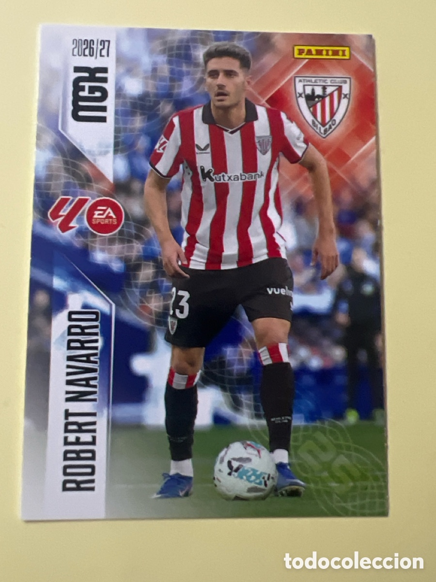 Cromos de f&uacute;tbol: C3205. 51 ROBERT NAVARRO ATHLETIC DE BILBAO FICHAS ALBUM MEGACRACKS 2026 2027 MGK 26 27