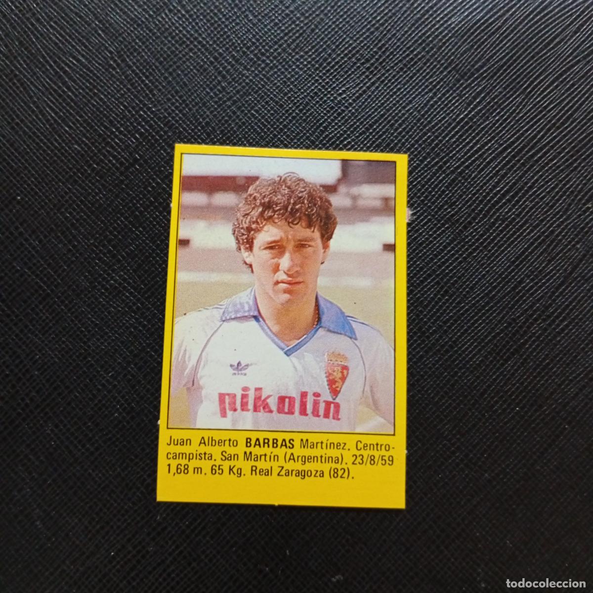 Cromos de f&uacute;tbol: BARBAS ZARAGOZA CROMO SUPER ROLLAN 1984 CROMO FUTBOL LIGA 84 - DESPEGADO - A149 PG22