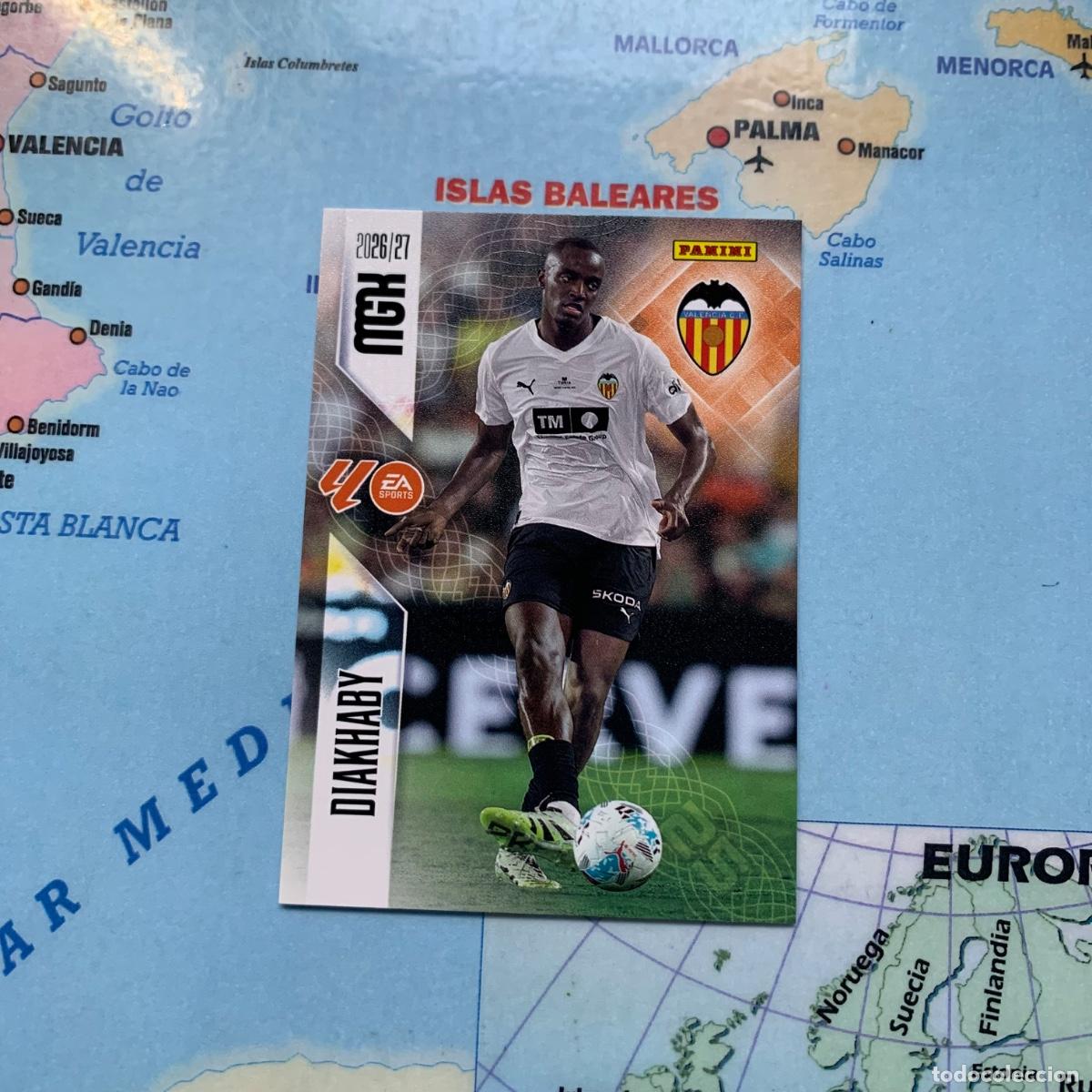 Cromos de f&uacute;tbol: Diakhaby n&uacute;mero 347 del Valencia megacracks 26-27 2026-2027