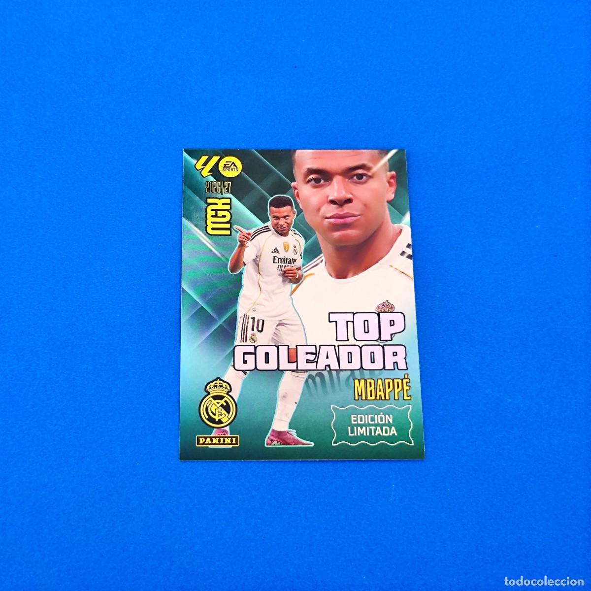 Cromos de f&uacute;tbol: Megacracks 2026 2027 / 26 27 Top Goleador Mbappe Edici&oacute;n Limitada Real Madrid