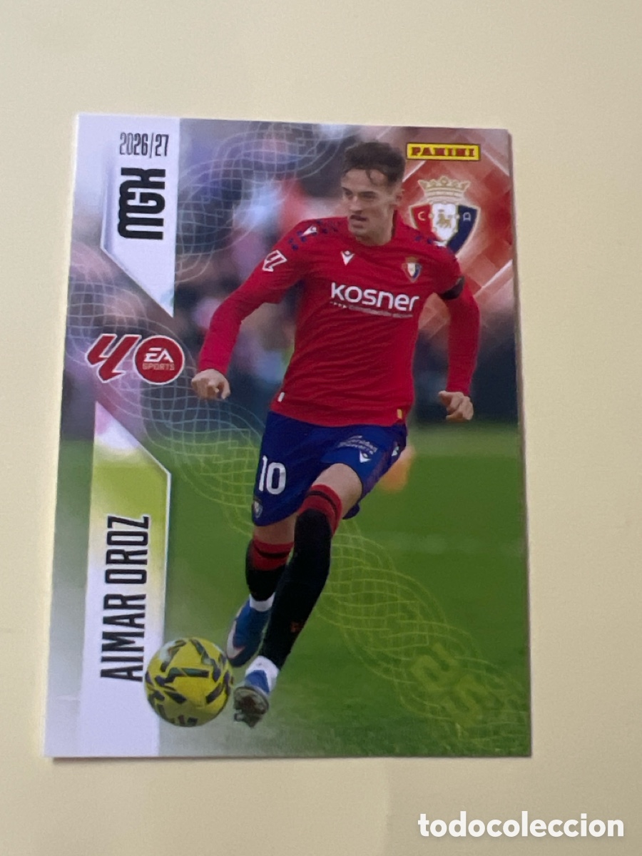 Cromos de f&uacute;tbol: C3208. MGK 2026 2027 26 27 PANINI AIMAR OROZ OSASUNA 266 H4