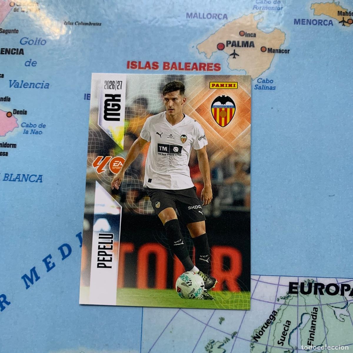 Cromos de f&uacute;tbol: Pepelu n&uacute;mero 352 del Valencia megacracks 26-27 2026-2027
