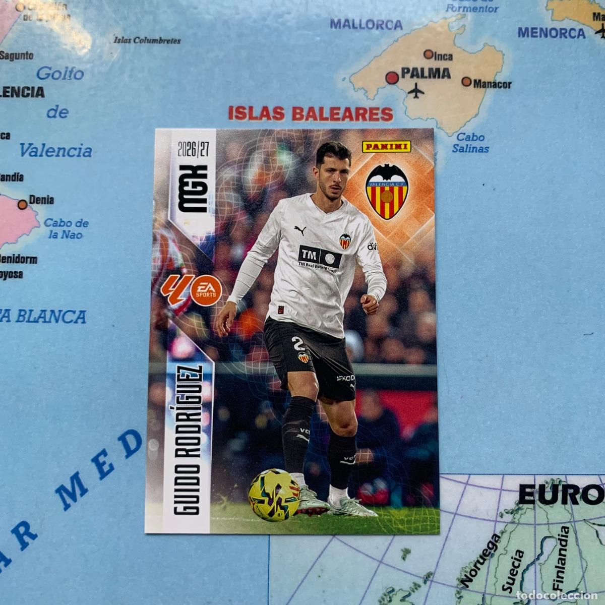 Cromos de f&uacute;tbol: Guido Rodr&iacute;guez n&uacute;mero 353 del Valencia megacracks 26-27 2026-2027