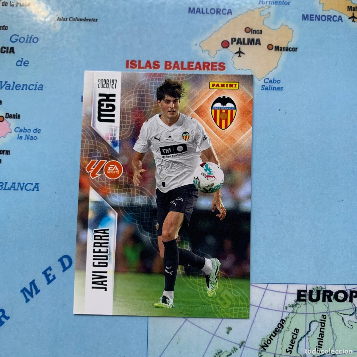 Figurine di Calcio: Javi Guerra n&uacute;mero 354 del Valencia megacracks 26-27 2026-2027