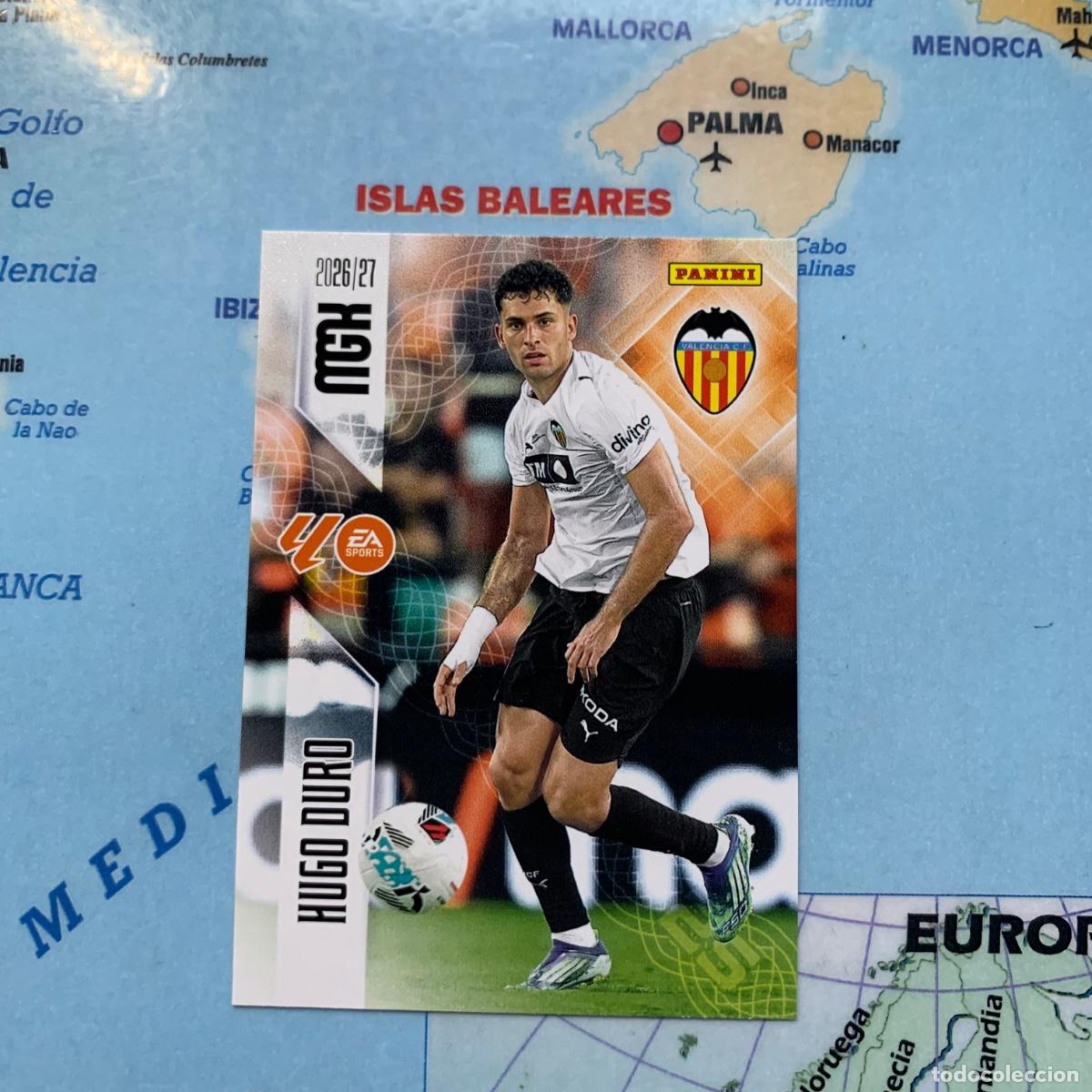 Figurine di Calcio: Hugo Dur&oacute; n&uacute;mero 358 del Valencia megacracks 26-27 2026-2027