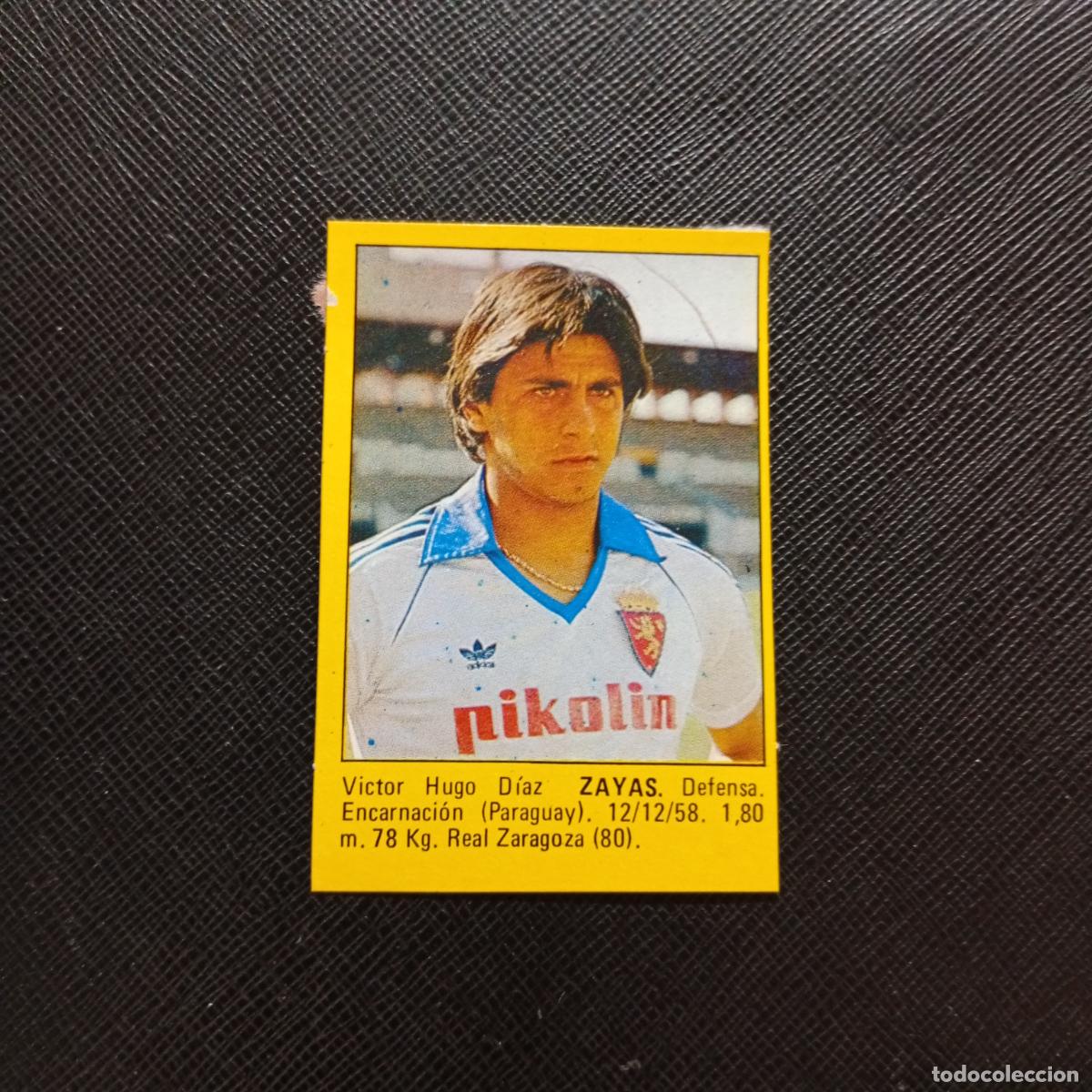 Figurine di Calcio: ZAYAS ZARAGOZA CROMO SUPER ROLLAN 1984 CROMO FUTBOL LIGA 84 - DESPEGADO - A149 PG22