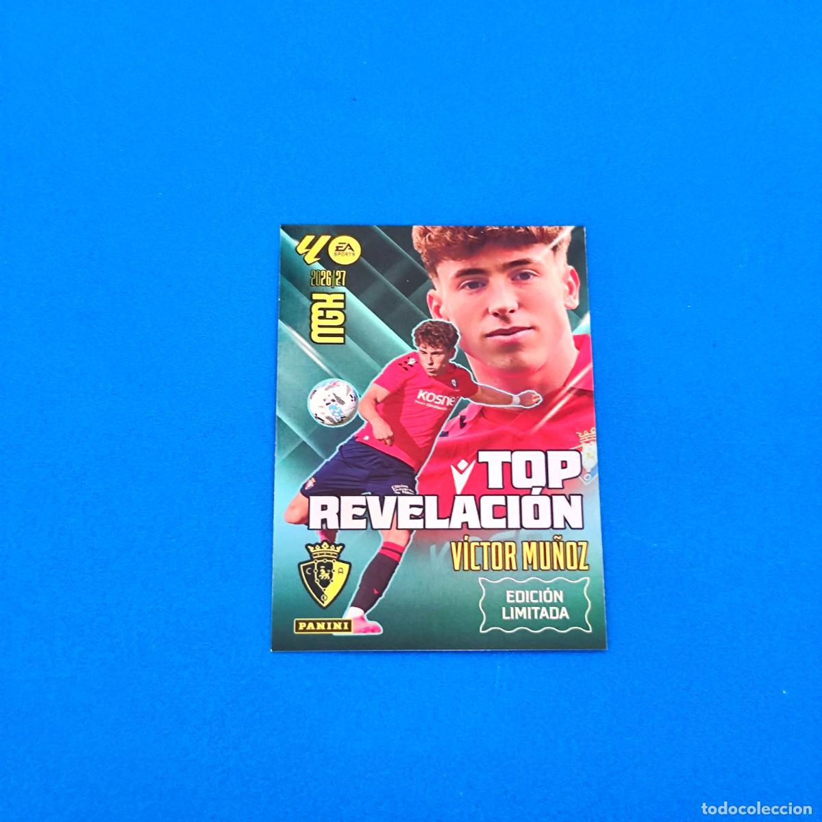Figurine di Calcio: Megacracks 2026 2027 / 26 27 Top Revelaci&oacute;n V&iacute;ctor Mu&ntilde;oz Edici&oacute;n Limitada Osasuna