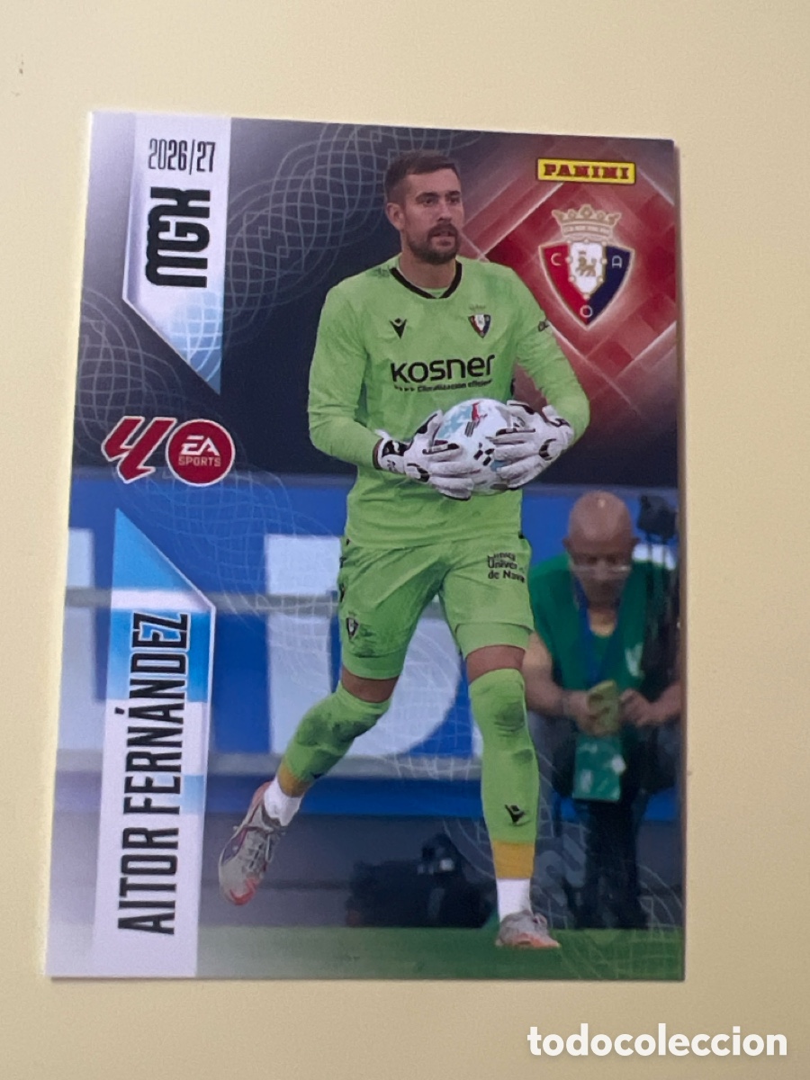Cartes &agrave; collectionner de Football: C3211. 255 AITOR FERN&Aacute;NDEZ MEGACRACKS MGK 2026 2027 26 27 OSASUNA