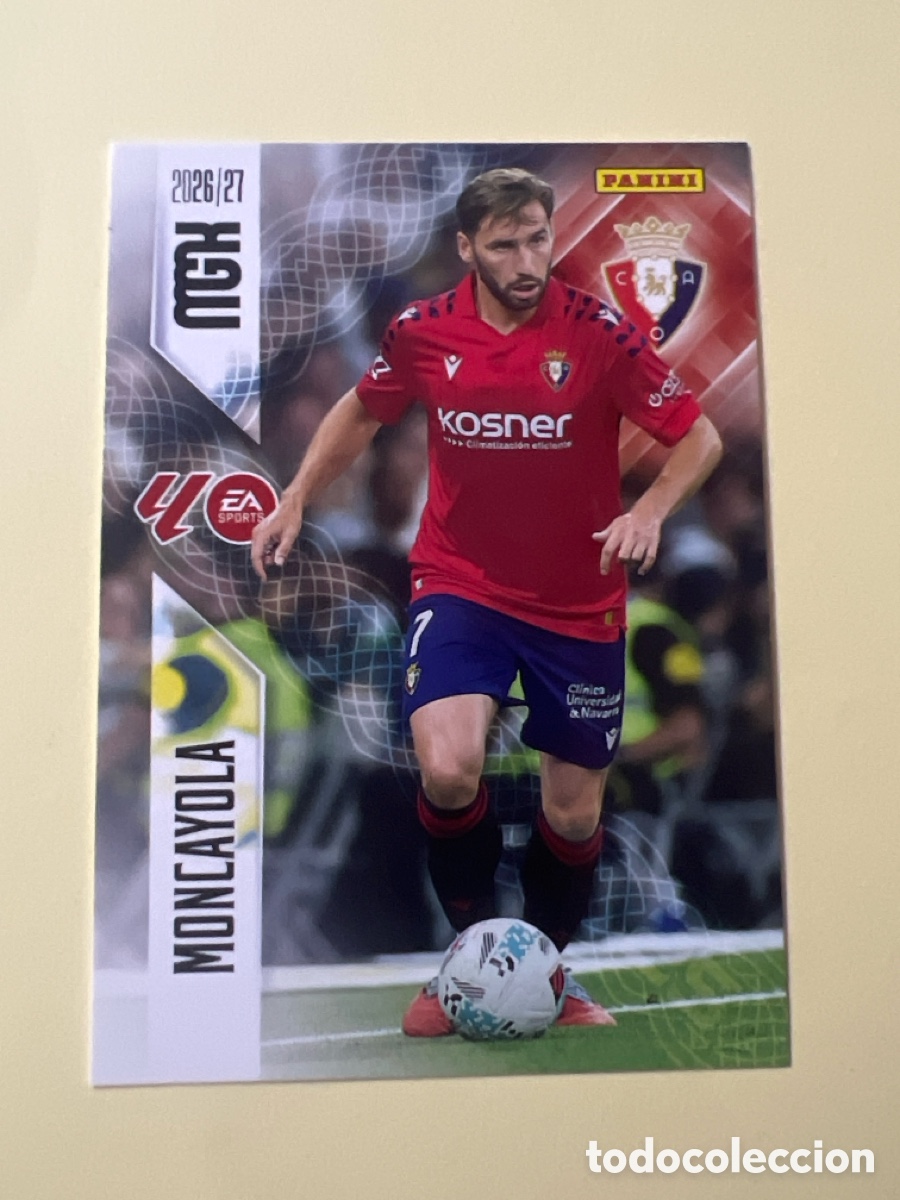 Cromos de f&uacute;tbol: C3215. 263 MONCAYOLA CA OSASUNA FICHAS ALBUM MEGACRACKS 2026 2027 MGK 26 27