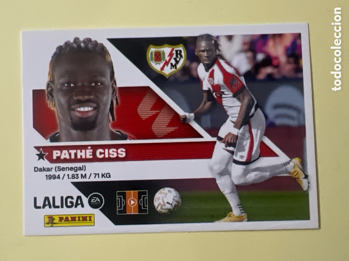 Cromos de f&uacute;tbol: C3223. 12 PATHE CISS RAYO VALLECANO - liga 2026 2027 26 27 ediciones este