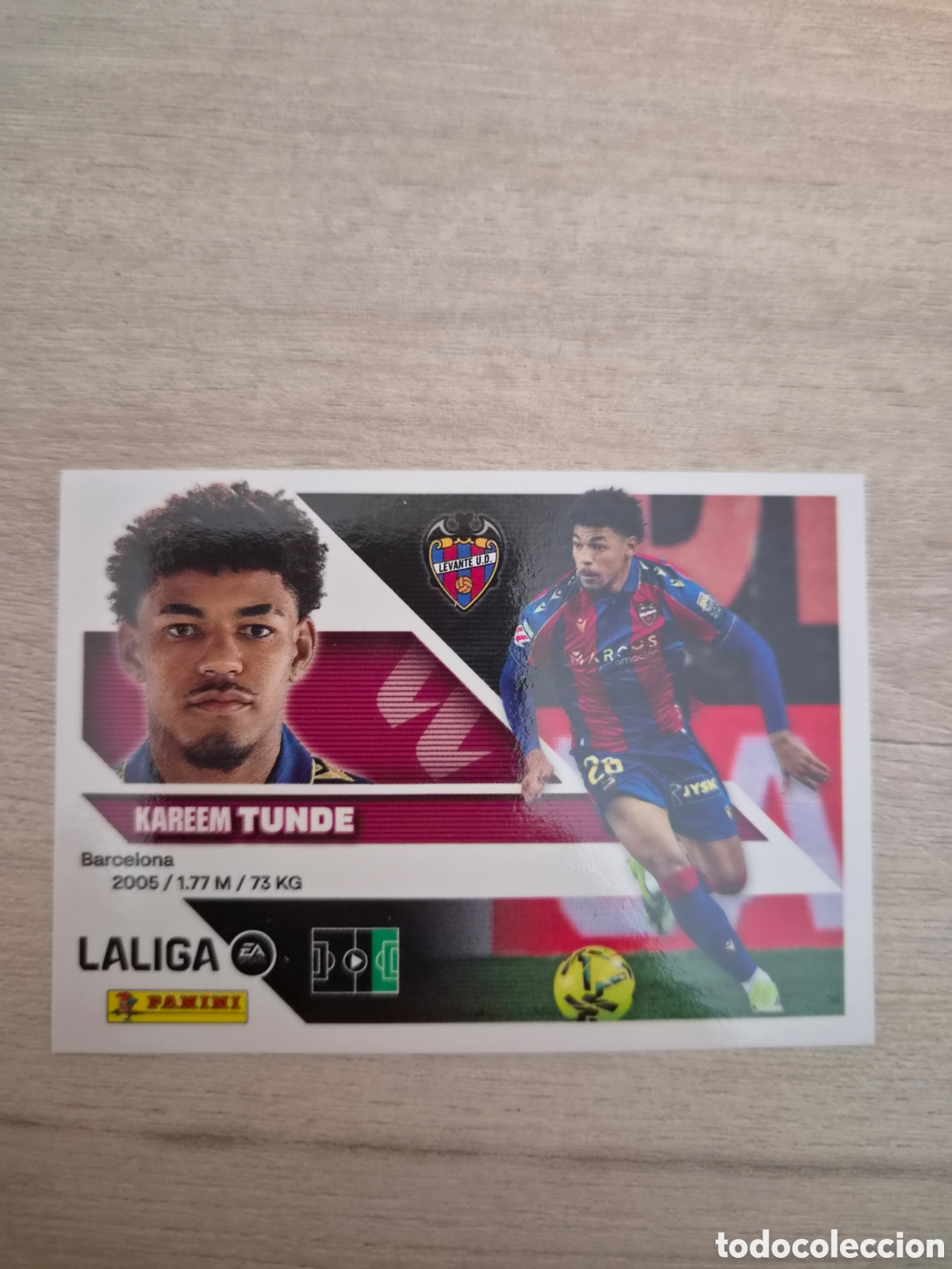 Cromos de f&uacute;tbol: N&deg;16 Levante Tunde Liga Este 26/27