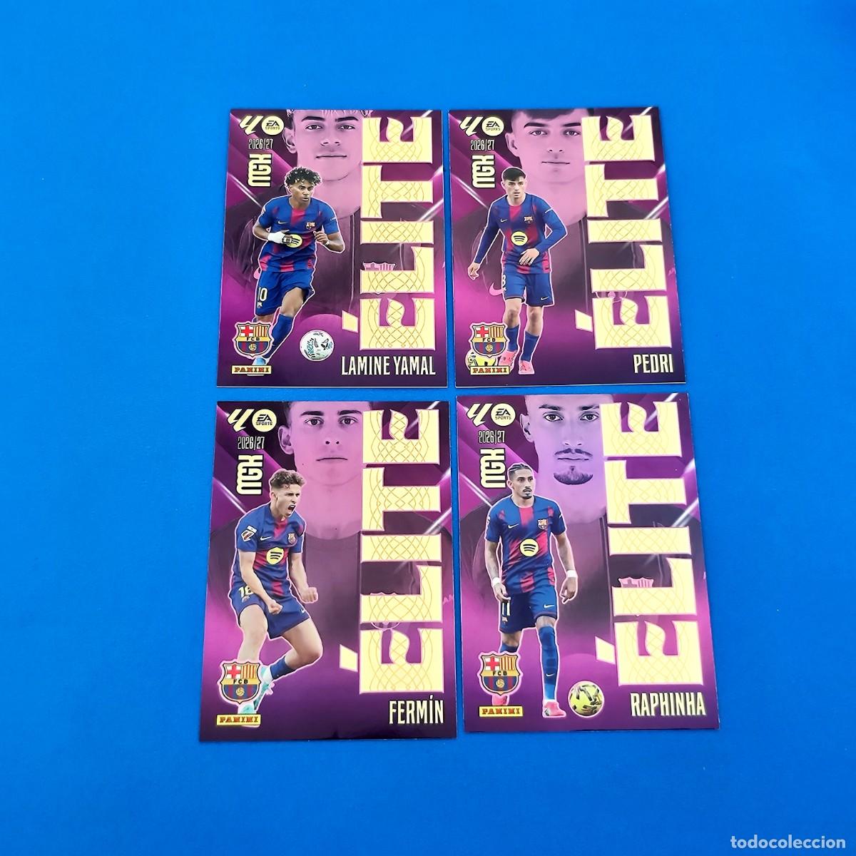Cromos de f&uacute;tbol: Megacracks 2026 2027 / 26 27 &Eacute;lite Lamine Yamal Pedri Raphinha Ferm&iacute;n Barcelona