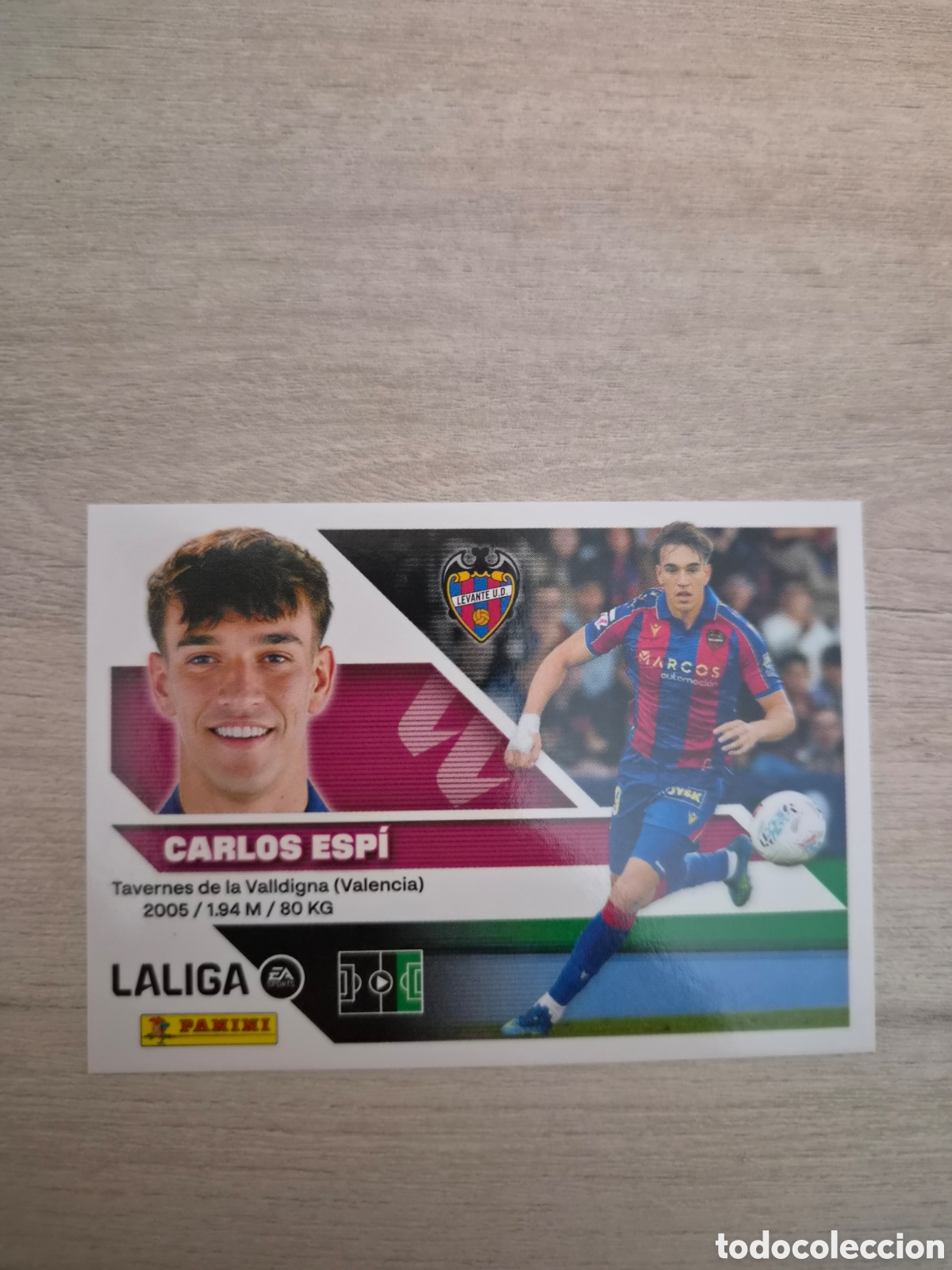 Cartes &agrave; collectionner de Football: N&deg;20 Levante Carlos Espi Liga Este 26/27